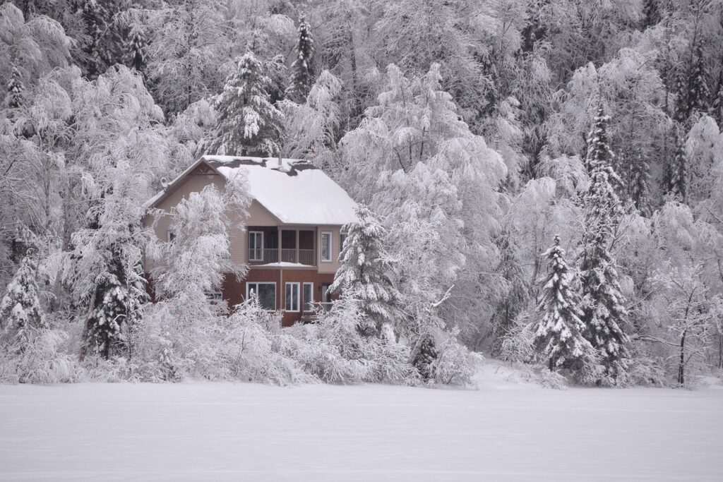 A Snowy House in Utah County